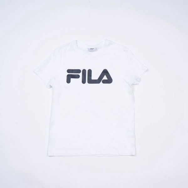 Fila Mono Deckle Girl's T-Shirts - White,NZ 813-15023